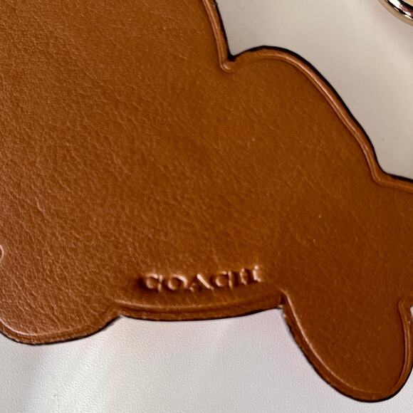 COACH VARSITY BUNNY BAG CHARM KEY RING FOB - Picture 3 of 5